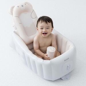 ふかふか ベビーバス ステップアップ クマ