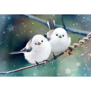 ３００ピース　もふっとシマエナガ