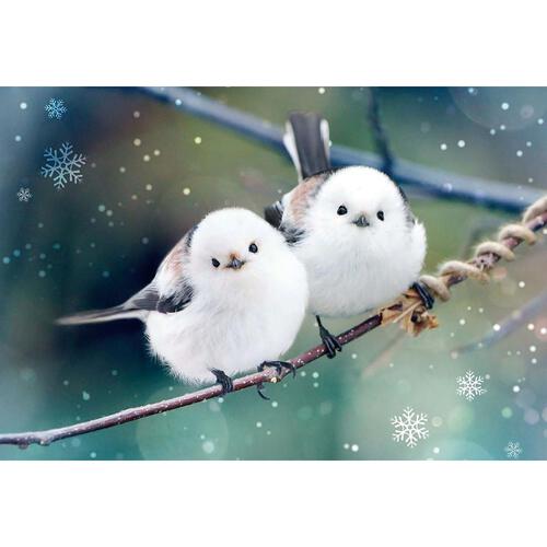 ３００ピース　もふっとシマエナガ