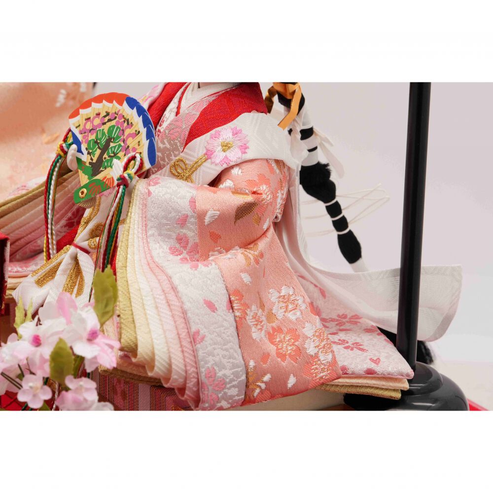 雛人形】ケース飾り 親王飾り「流水桜アクリル」 (322237)ひな人形