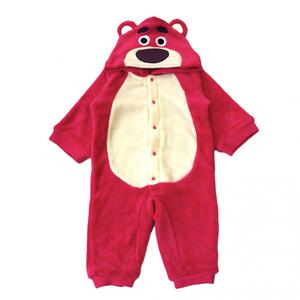 Disney ディズニー 長袖ロンパース ロッツォ フリース ピンク×90cm ベビーザらス限定