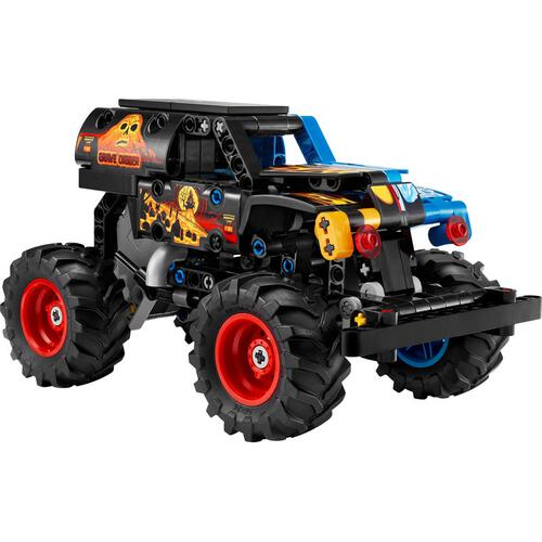 レゴ LEGO テクニック Monster Jam(TM) Grave Digger(TM) ファイヤー＆アイス プルバック 42219｜おもちゃ 玩具 誕生日 プレゼント ブロック 7歳 8歳 9歳
