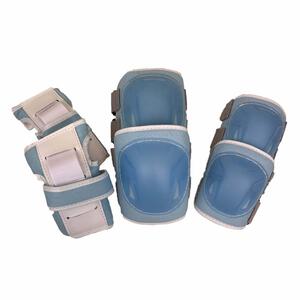 キッズ 子供用 ジュニアプロテクター 3点セット PT-60535 (ライトブルー)オールシーズン対応 小学生 三輪車 自転車 トイザらス限定