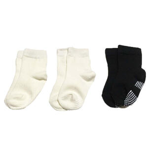 3Pクルーソックス スクールソックス リブ ショート丈（9-15cm） ベビーザらス限定