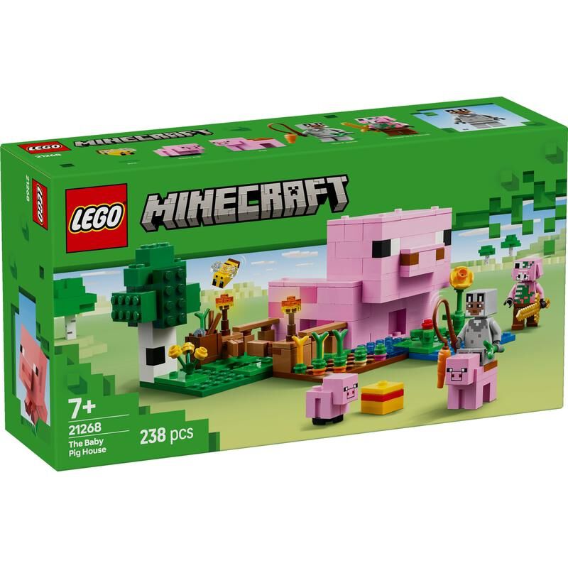 SCSI MO セット 動作品 レゴ LEGO マインクラフト 赤ちゃんブタのおうち 21268 マイクラ