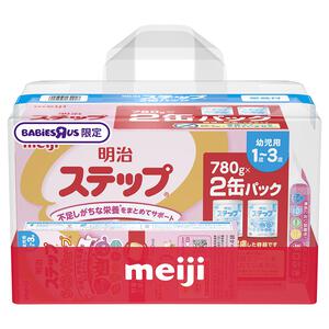 明治ステップ2缶パック キューブ小箱＋手口ふき付き ベビーザらス限定
