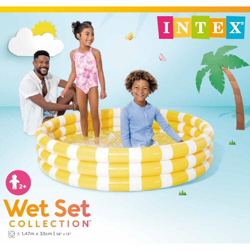 インテックス INTEX ビニールプール レモンプール 147cm  赤ちゃん 小さい 円形 2歳から