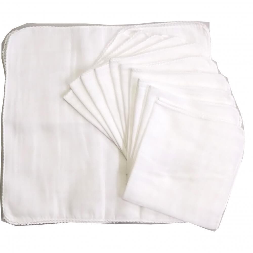 ガーゼハンカチ 15枚組 湯ざらし（ホワイト） ベビーザらス限定