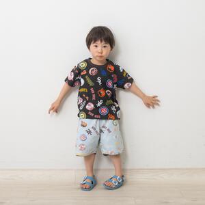MLB 総柄 Tシャツ ブラック&times;110cm ベビーザらス限定