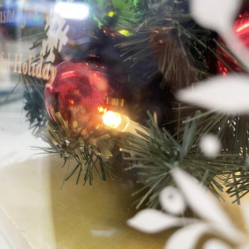 キラキラ光る卓上ミニクリスマスツリー 28cm スタンダード