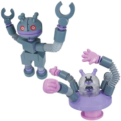 まげて！のばして！くっつけて！くねくねチューブメカシリーズ　バイキンUFOとだだんだん DXセット クリスマスプレゼント 3歳 4歳 5歳