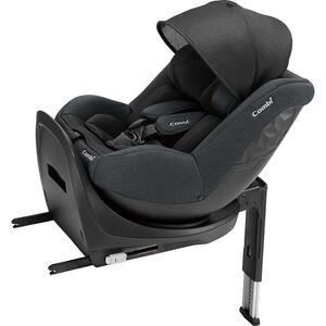 Combi コンビ クルムーヴ R129 エッグショック CA (ブラック) チャイルドシート ISOFIX固定 R129適合 回転コンパクト 片手で簡単操作 乗せ降ろしカンタン 新生児～4歳ごろまで