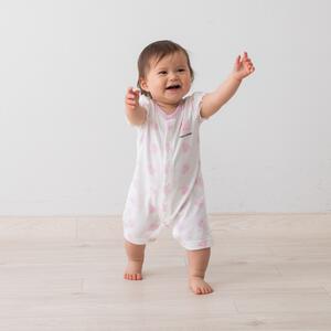 天竺カバーオール ウサギ ピンク×70cm