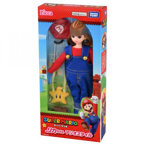 【予約受付商品】リカちゃん 人形 スーパーマリオ リカちゃん マリオスタイル【出荷予定日：2026年4月18日】