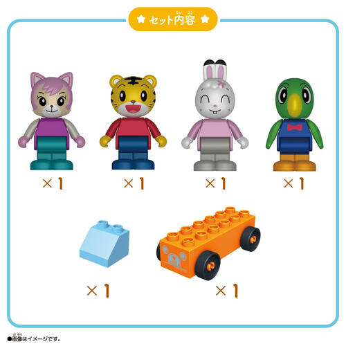 しまじろう アクションブロックシリーズ みんなでおでかけ！ドール 