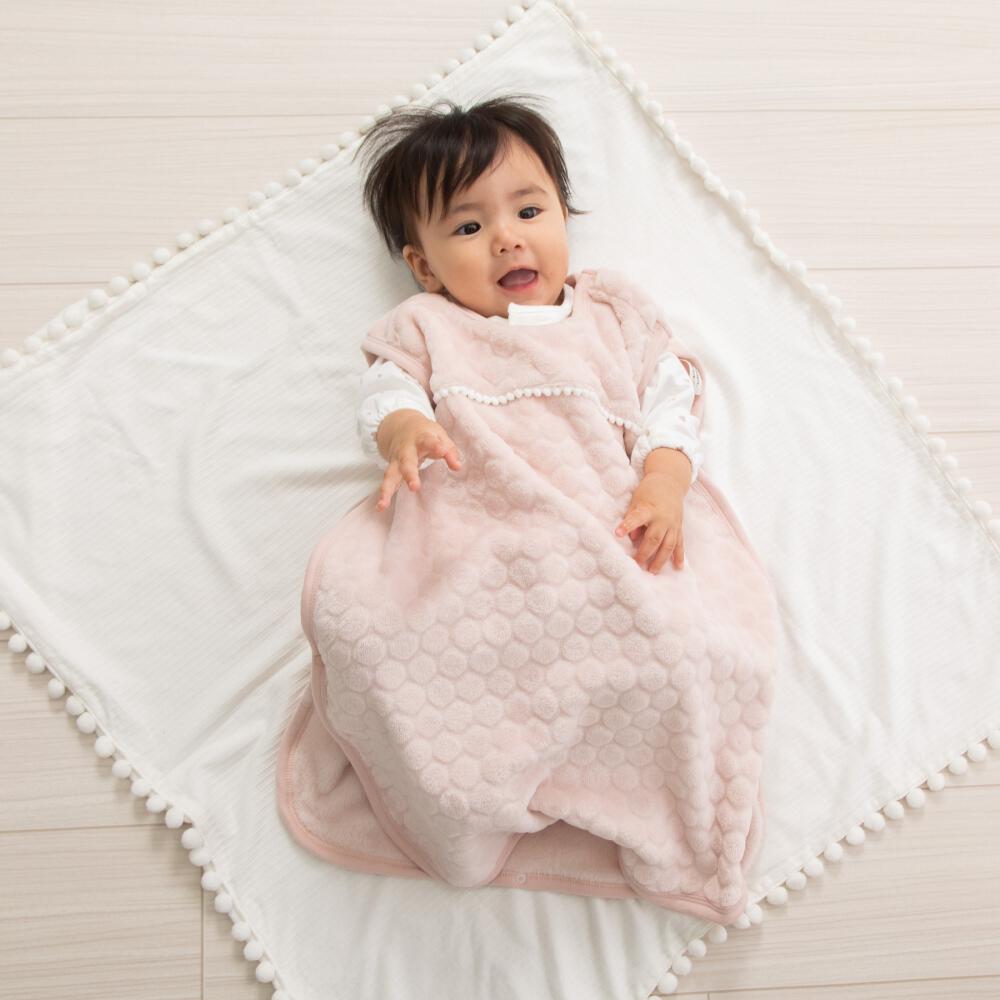 エンボス フリース スリーパー ピンク 45×60cm ベビーザらス限定 