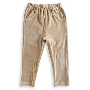 COJIKA 10分丈デイリーパンツ 無地 ニットコール ベージュ&times;100cm ベビーザらス限定