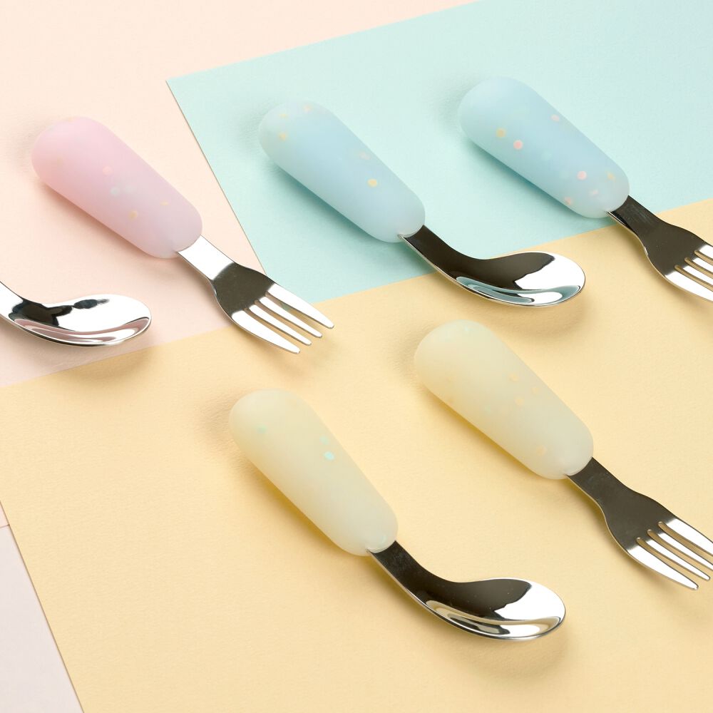 dear BABY ディアベビー ベビースプーン&フォーク (レモンバブル