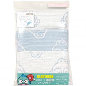 SANRIO サンリオ 多重織ガーゼハンカチ３枚組 ハンギョドン パステルブルー&times;ﾌﾘｰ  ベビーザらス限定