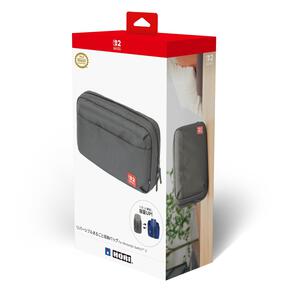 リバーシブルまるごと収納バッグ for Nintendo Switch 2 グレー&times;ブルー