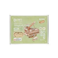 木製立体パズル つくるんです AMK81 魔法のピアノ 3D 組立キット インテリア 日本語説明書付き