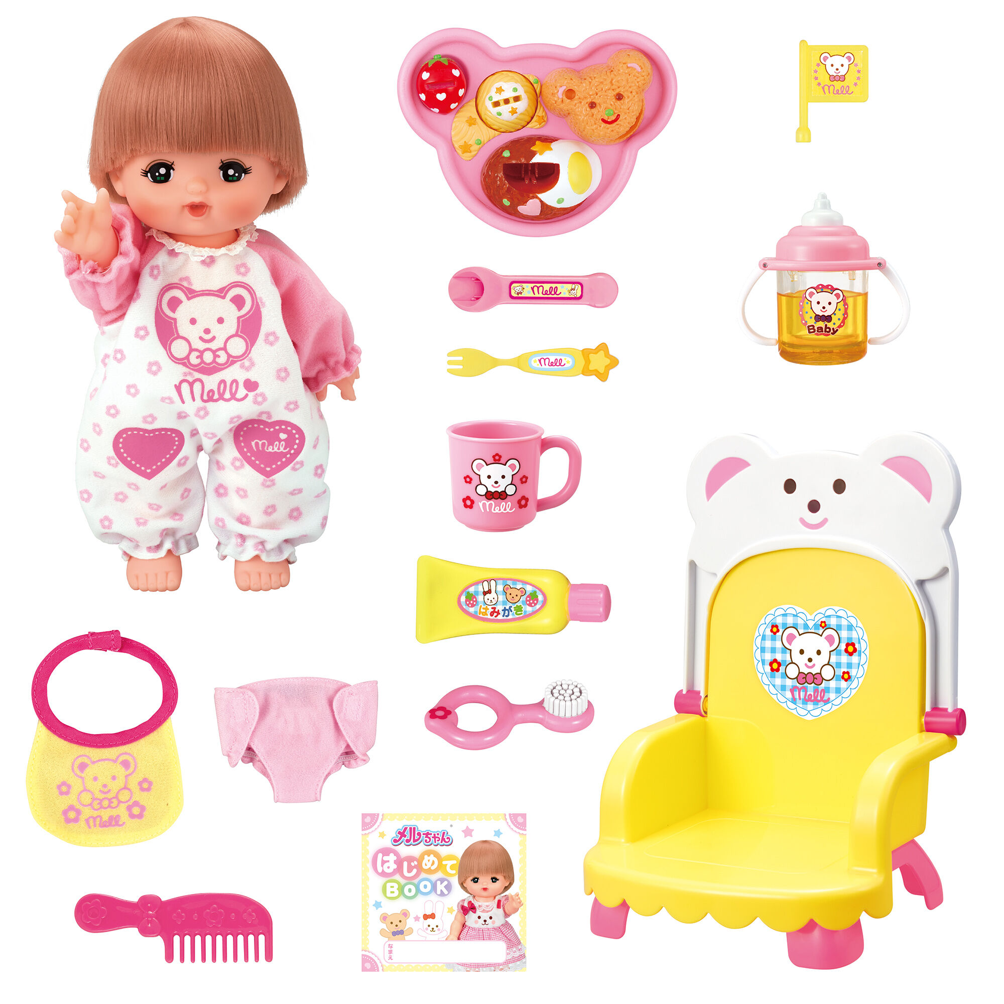 トレンドメルさん専用 メルちゃん くまさんベビーチェアーでおしょくじ＆はみがきセット