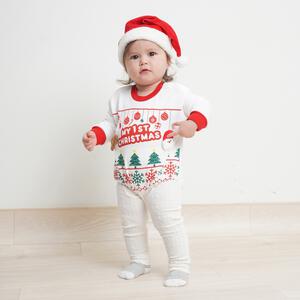 クリスマスダルマオール 裏毛 コスチューム ベビー サンタクロース コスチューム 子供 衣装 ホワイト&times;80cm ベビーザらス限定