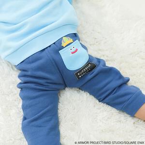 ドラクエベビー＆キッズ ジョガーパンツ キングスライム(ブルー&times;80cm)