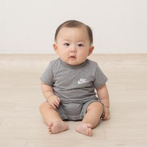 NIKE ベビーロンパース 66N848-042  グレー&times;85cm