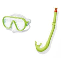 インテックス INTEX 子供用シュノーケリング 2点セット グリーン/イエロー【色ランダム】