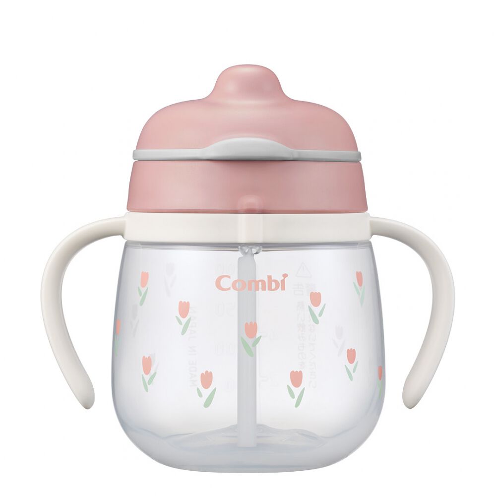 Combi コンビ ラクマグ はじめてストロー 240 Q (チューリップ) 【4