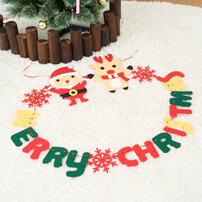 クリスマス フェルトガーランド 高さ25×幅300cm インテリア 壁 サンタ トナカイ トイザらス限定