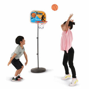 プレイポップスポーツ イージー バスケットゴールセット ミニバスケットボール付き 空気入れ付属 室内 屋外 トイザらス限定 クリスマスプレゼント 3歳 4歳 5歳