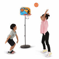 プレイポップスポーツ イージー バスケットゴールセット ミニバスケットボール付き 空気入れ付属 室内 屋外 トイザらス限定 クリスマスプレゼント 3歳 4歳 5歳