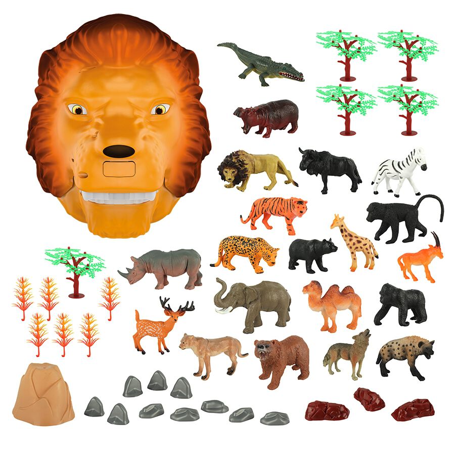 しばライオンページ プレイポップ ライオンヘッド 野生のいきものセット トイザらス限定