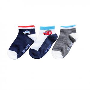 3Pショートソックス 車 13-18cm