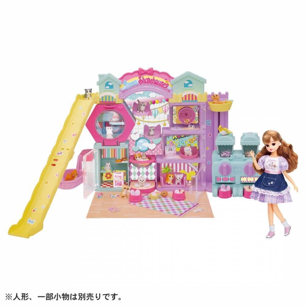 リカちゃん わんにゃんシェアハウス ペット11匹つき | おもちゃ通販の