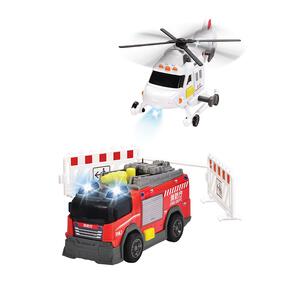 ライト＆サウンド 消防車＆ヘリコプター2台セット トイザらス限定 クリスマスプレゼント 3歳 4歳 5歳