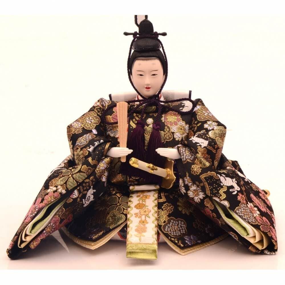 親王台 ため塗り (小) 雛人形 雛人形】親王飾り「金彩桜木目調」（605883）ひな人形 ひな祭り お雛様