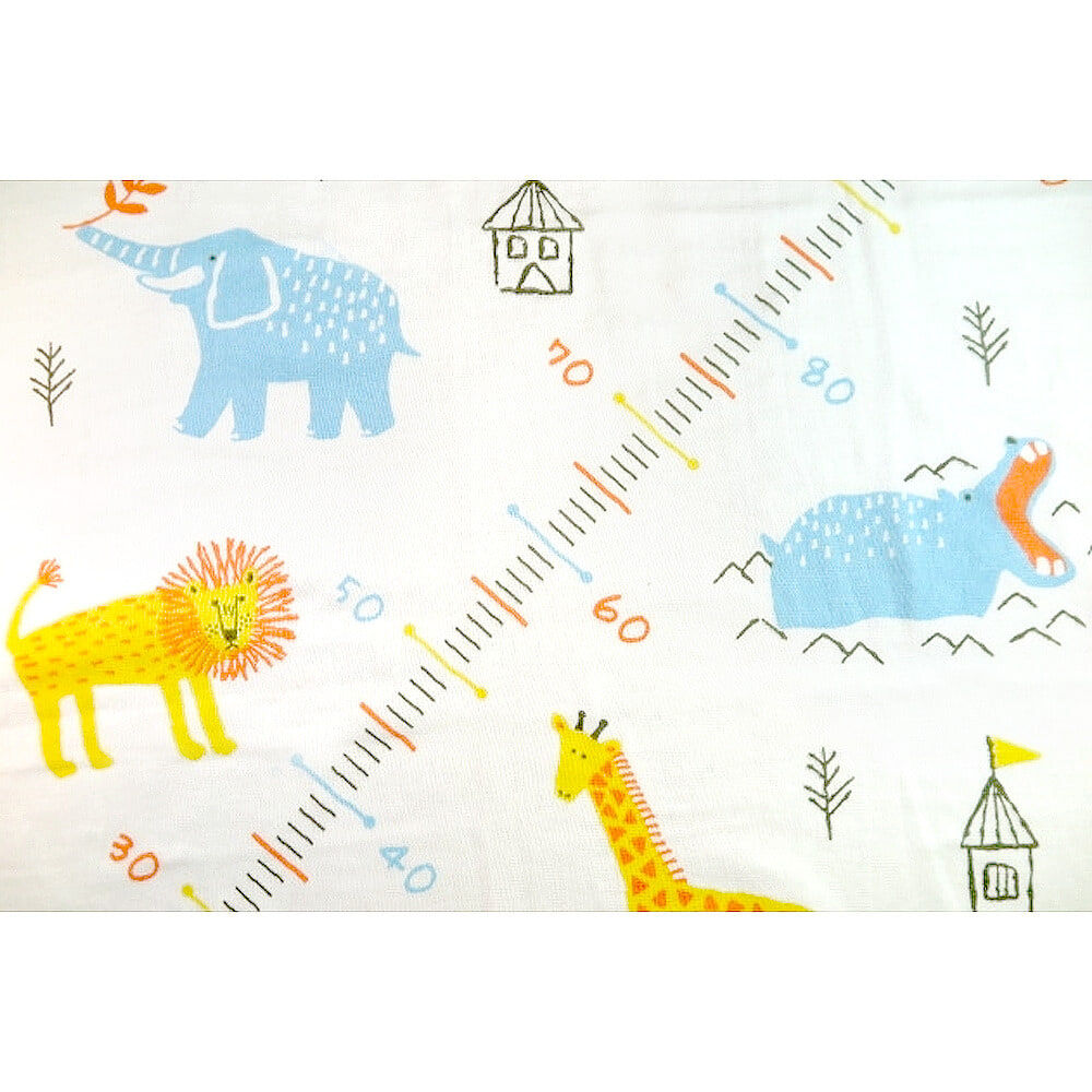 表ガーゼ プリント湯上りタオル 正方形 アニマル柄 ベビーザらス限定