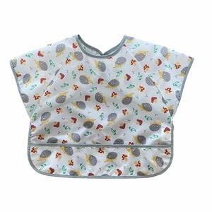 dear BABY ディアベビー ポケット付き 半袖お食事エプロン ハリネズミ ベビーザらス限定