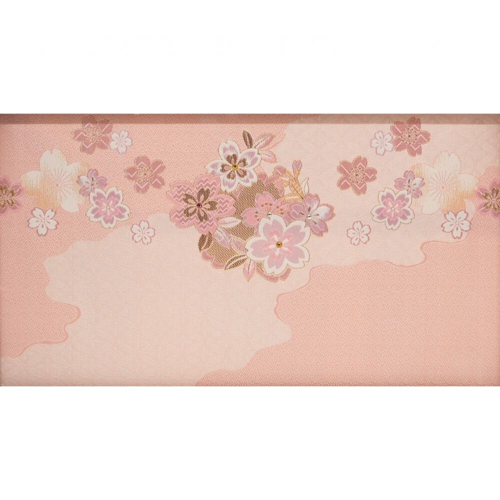 雛人形】ケース飾り 親王飾り「桜クリスタルワイン塗アクリル