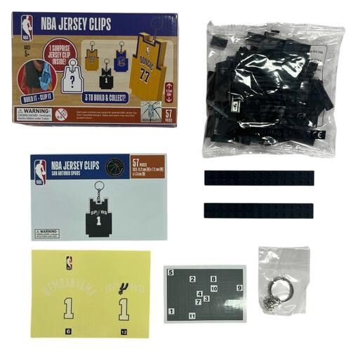NBA 12CM JERSEY: KEYCHAIN ユニフォーム キーチェーン【種類ランダム】