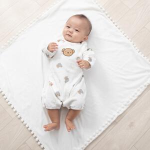 miffy ミッフィー boris ボリス 長袖フィットオール ベロア ホワイト&times;50-60cm ベビーザらス限定