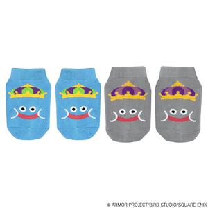 ドラクエベビー＆キッズ 2足入りショートソックス キングスライム＆メタルキング