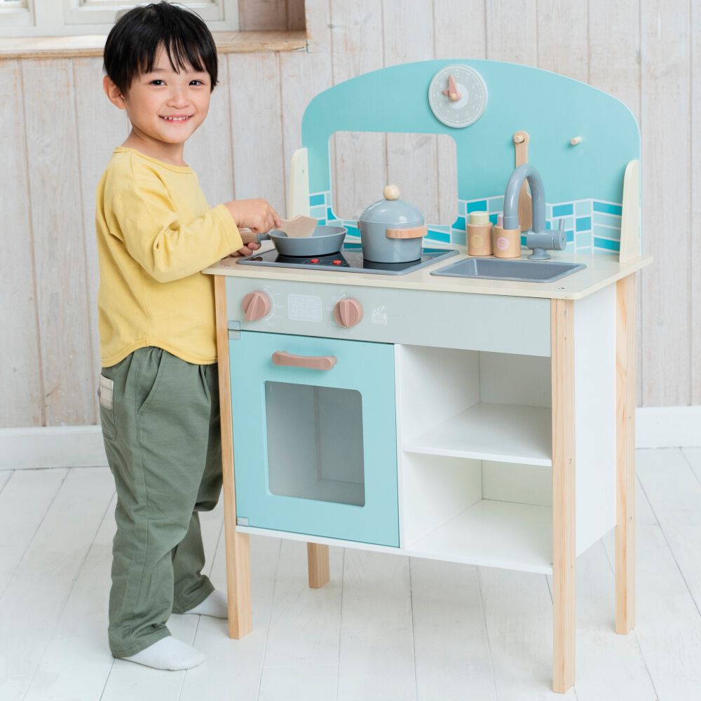 トイザらス　木製ままごと　キッチン（箱有） 木製2IN1おしゃれなIHキッチン トイザらス限定 おままごと プレゼント