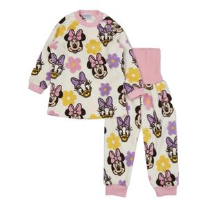 Disney ディズニー 珊瑚フリースパジャマ ミニー 総柄 ピンク×100cm