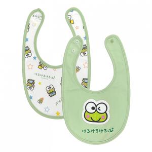 SANRIO サンリオ アップリケ付きスタイ2枚組 ケロッピ(グリーン×フリー) ベビーザらス限定