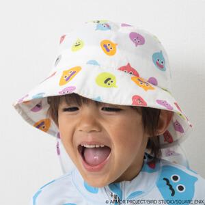 ドラクエベビー＆キッズ ツイルハット 日よけ付き(ホワイト&times;52-54cm