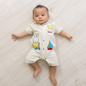 miffy ミッフィー 半袖カバーオール デニムニット ナチュラル&times;70cm ベビーザらス限定